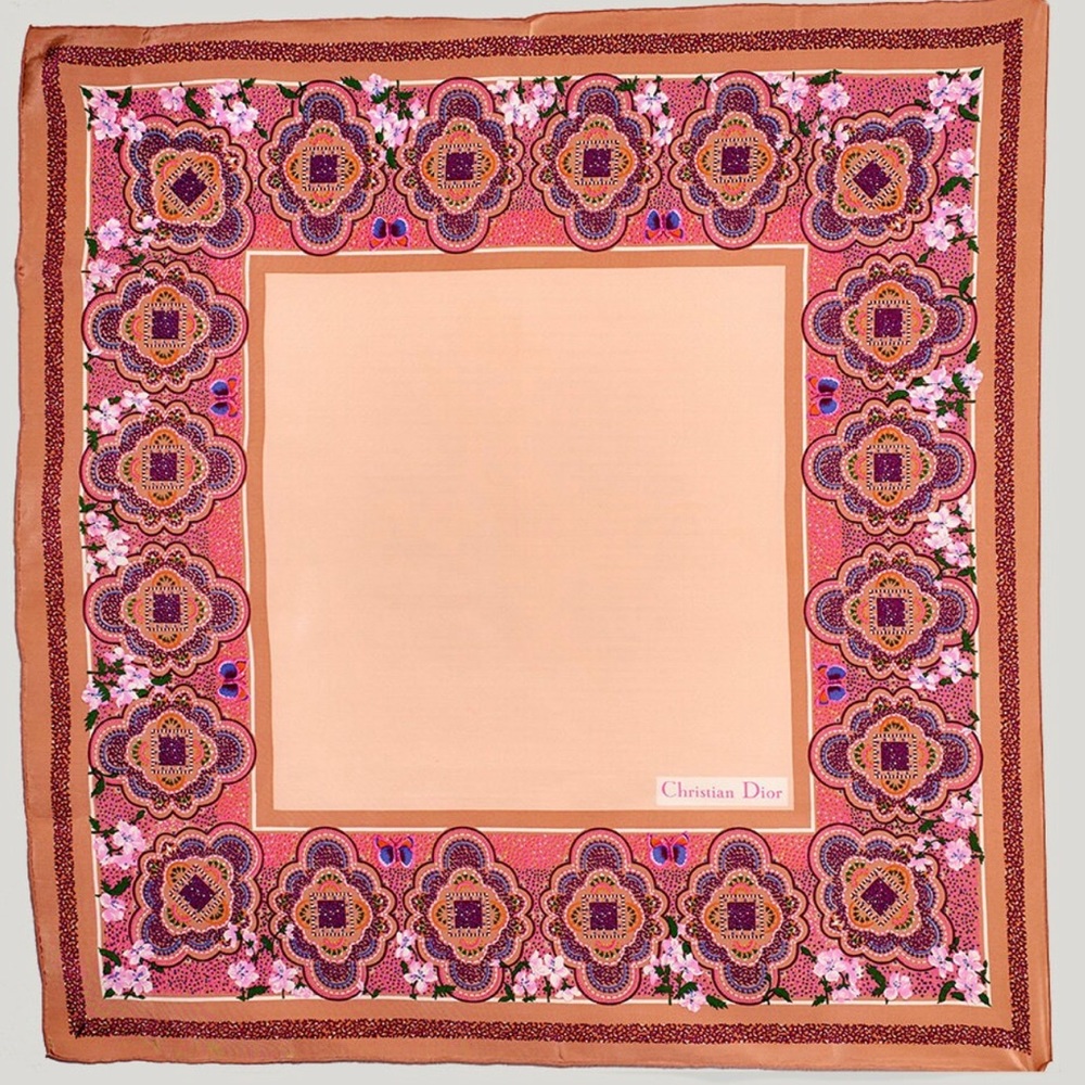 Vintage Christian Dior silk Scarf